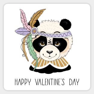 Panda Valentine Sticker